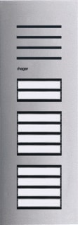 Hager - Elcom Drukknoppaneel deurcommunicatie deurbelpan audio 10knop