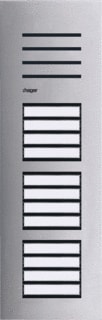 Hager - Elcom Drukknoppaneel deurcommunicatie deurbelpan audio 12knop