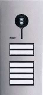 Hager - Elcom Drukknoppaneel deurcommunicatie deurstation vid 6knop