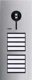 Hager - Elcom Drukknoppaneel deurcommunicatie deurstation vid 8knop