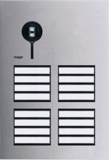 Hager - Elcom Drukknoppaneel deurcommunicatie deurstation vid 16knop
