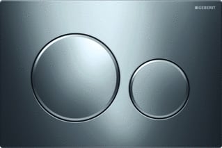 Geberit - Sigma20 Bedieningsplaat spoelsysteem Bed Pan Rnd Chr/Mc