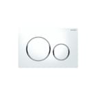 Geberit - Sigma20 Bedieningsplaat spoelsysteem Bed Pan Rnd Wt/Chr