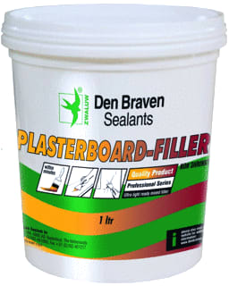 Den Braven - Zwaluw Plasterboard-Filler Vulmiddel/plamuur Zw 1L