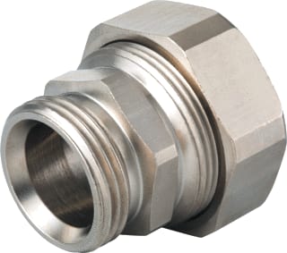 Hummel - Fitting met 2 aansluitingen dikw/buiskop.3/8xeur.g3/4bui.