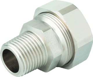 Hummel - Fitting met 2 aansluitingen Dikw/Buiskop.3/8 X R 1/2 Bui.
