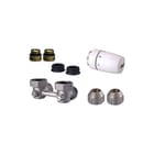 Hummel - BasisPLUS Rad.aansl.combi. m kraan+onderblok H-Aansl Set-Hks/15Mm