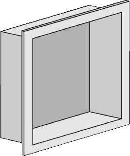 Looox - BoX Module sanitaire accessoires Inb Nis 30X30X10 Rvs