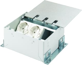 OCS - Velox 2.0 mini Vloercontactdoos Velox Mini I 2X230V+1Xleeg