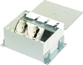 OCS - Velox 2.0 mini Vloercontactdoos Velox Mini I 2X230V+1Xleeg