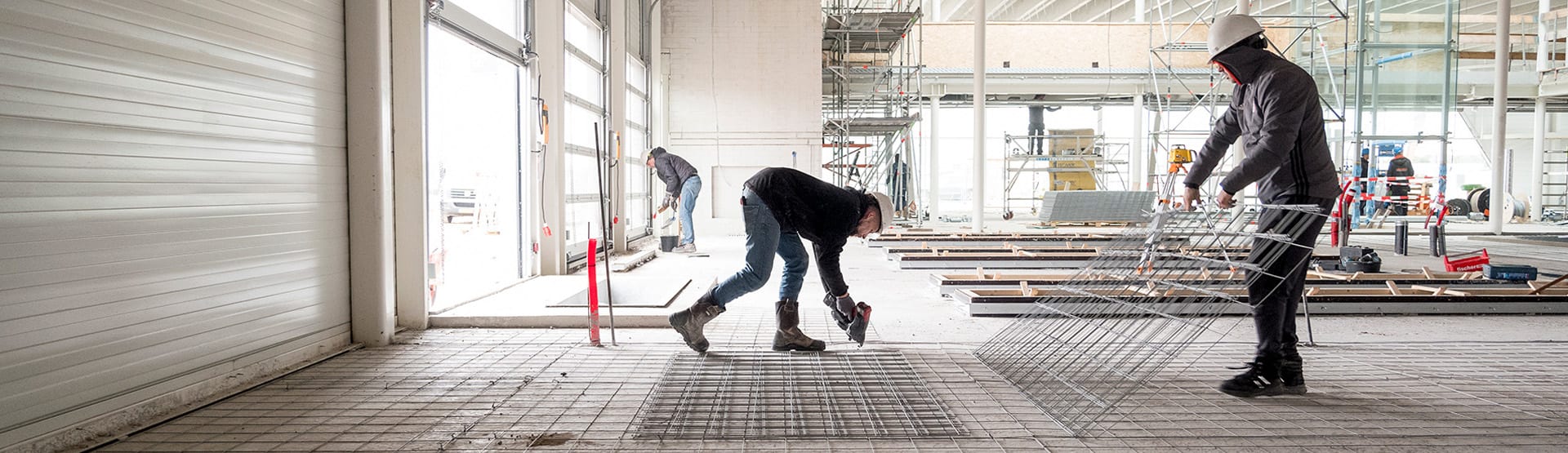 6000 m2 vloerverwarming voor Audi flagstore